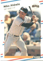 1988 Fleer Baseball Cards      076      Mike Aldrete